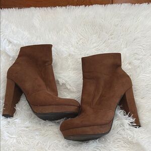 Mossimo Supply Co. Brown Heeled Boots